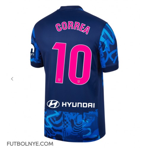 Camiseta Atletico Madrid Angel Correa #10 Tercera Equipación 2024-25 manga corta